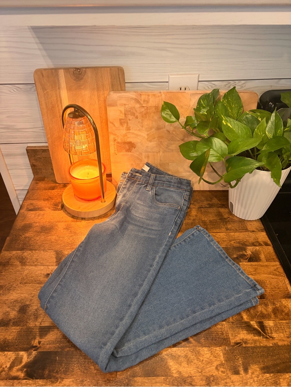 Levi's High Rise Crop Flare Jeans 14